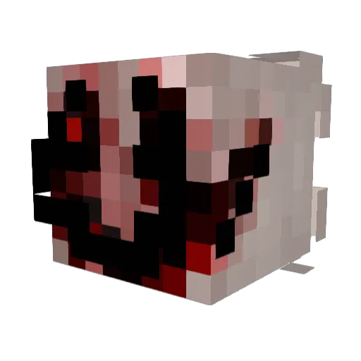 trupiciel Minecraft avatar head, 3D render