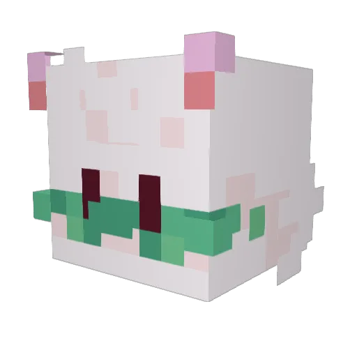 trusiaa Minecraft avatar head, 3D render