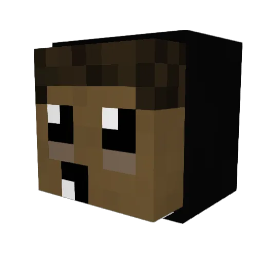 truskulowy Minecraft avatar head, 3D render