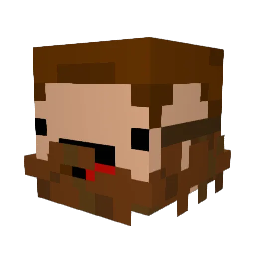 trustperry Minecraft avatar head, 3D render