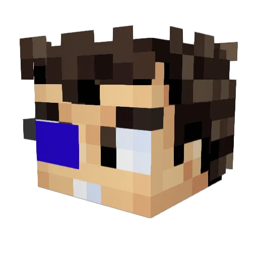 trustyrex00 Minecraft avatar head, 3D render