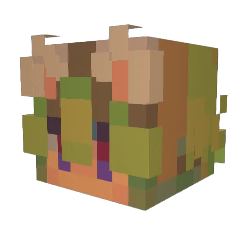 truthhadgone Minecraft avatar head, 3D render