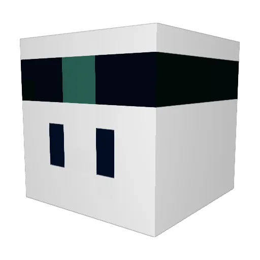 truvett Minecraft avatar head, 3D render