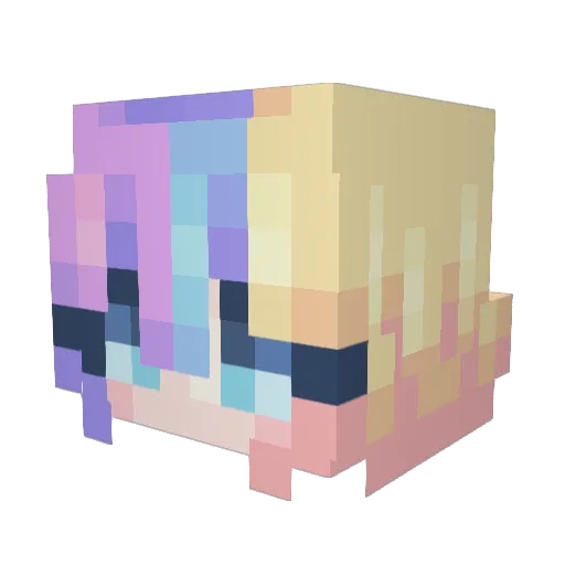 trvrsna Minecraft avatar head, 3D render