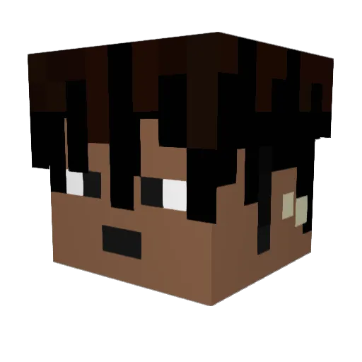 trxalboy Minecraft avatar head, 3D render