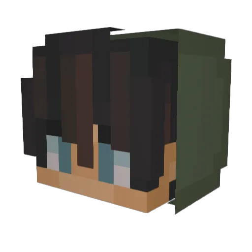 trxsh_ Minecraft avatar head, 3D render