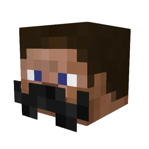 trxssard Minecraft avatar head, 3D render
