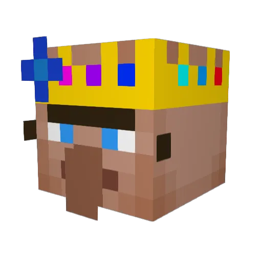 trxty__ Minecraft avatar head, 3D render