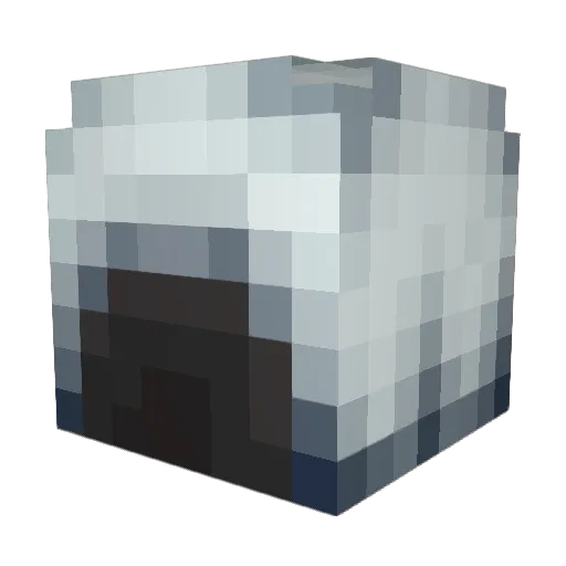 tryblood Minecraft avatar head, 3D render