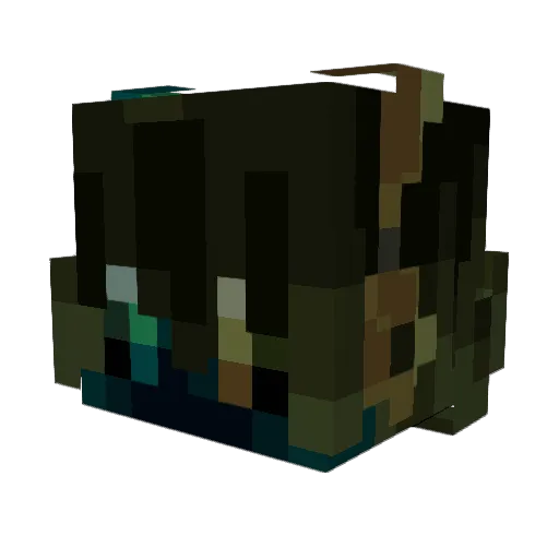 tryflix26 Minecraft avatar head, 3D render