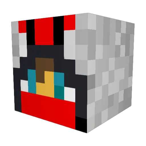 trygon12 Minecraft avatar head, 3D render