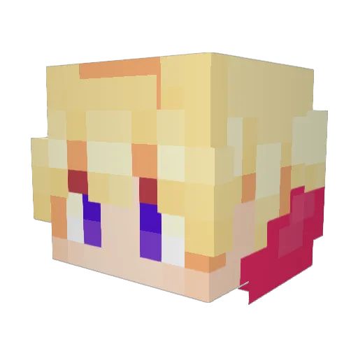 tryhadell Minecraft avatar head, 3D render