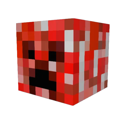 tryhard7 Minecraft avatar head, 3D render
