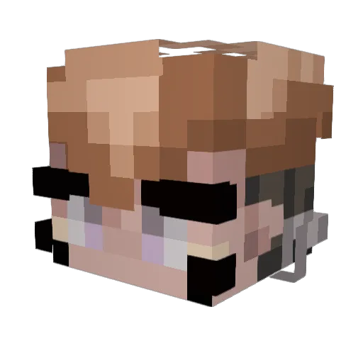 tryhard_vildik Minecraft avatar head, 3D render