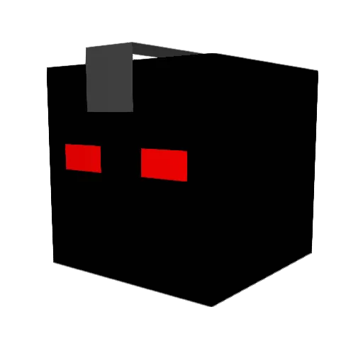tryhardei Minecraft avatar head, 3D render