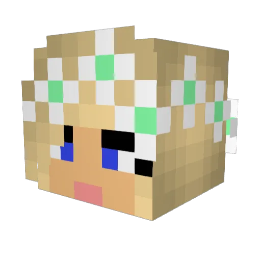 tryhardminer44 Minecraft avatar head, 3D render