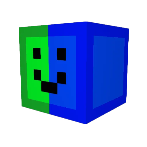 tryingrealhard Minecraft avatar head, 3D render