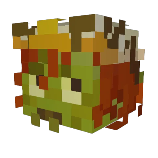 trynityIsHere Minecraft avatar head, 3D render