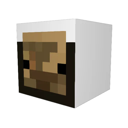 trysho Minecraft avatar head, 3D render
