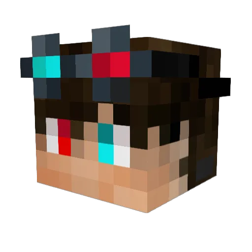 tryskelions Minecraft avatar head, 3D render