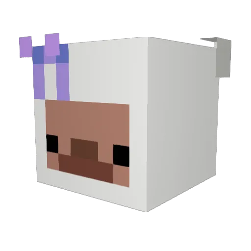 trzask Minecraft avatar head, 3D render