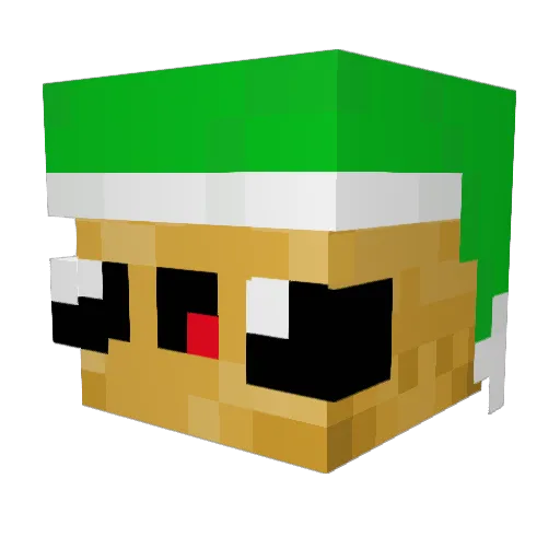 ts13tiffany Minecraft avatar head, 3D render