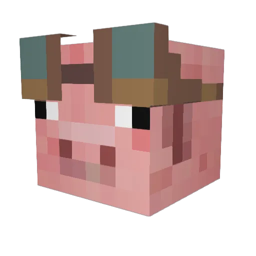 ts2h1n Minecraft avatar head, 3D render