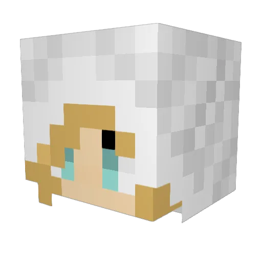 tsaltine Minecraft avatar head, 3D render