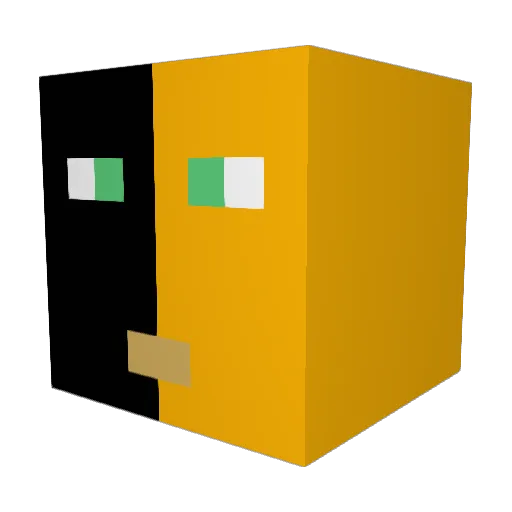 tsanak_24 Minecraft avatar head, 3D render