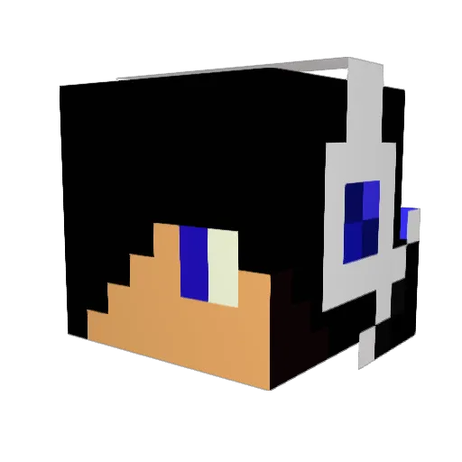 tsankaa Minecraft avatar head, 3D render