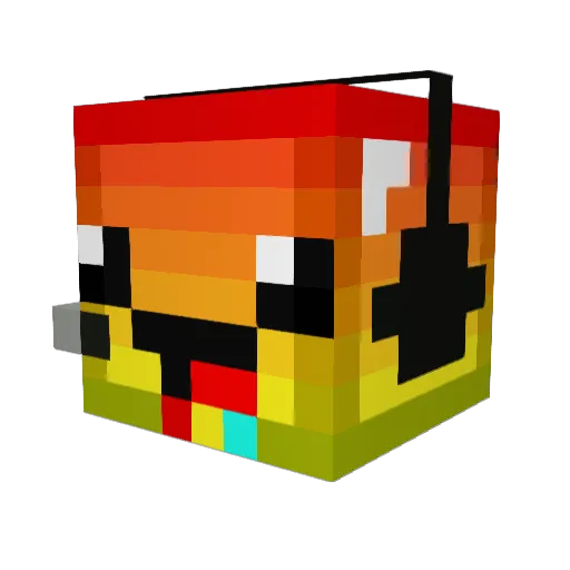 tsb2002 Minecraft avatar head, 3D render