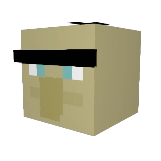 tschenikl1 Minecraft avatar head, 3D render