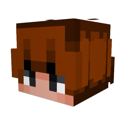 tschickZ Minecraft avatar head, 3D render