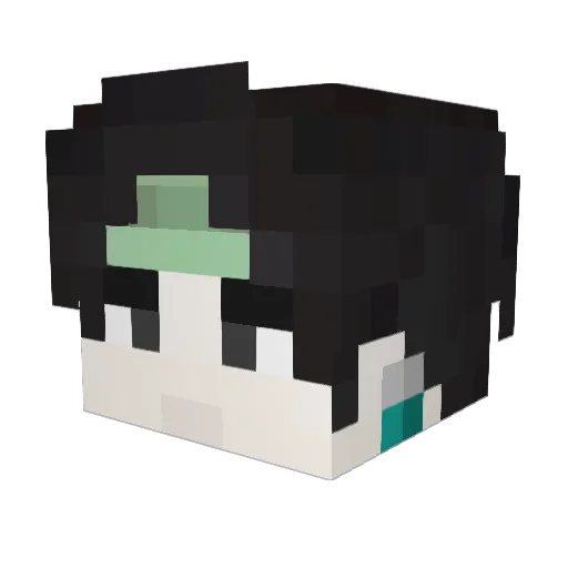 tserrii Minecraft avatar head, 3D render