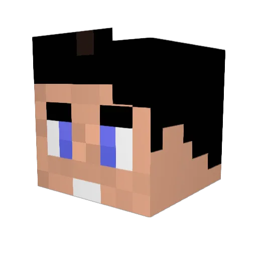 tsgpato Minecraft avatar head, 3D render