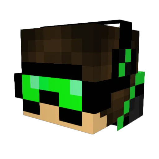 tsingyan Minecraft avatar head, 3D render