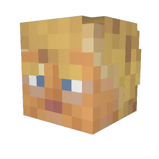 tsjacob Minecraft avatar head, 3D render