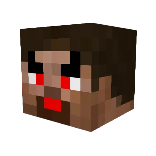 tskogdalen Minecraft avatar head, 3D render