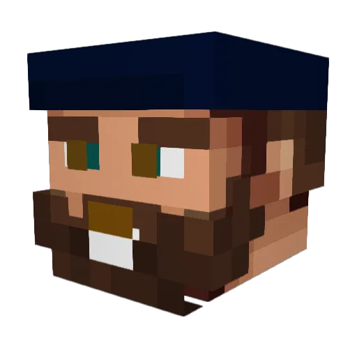 tslhot Minecraft avatar head, 3D render