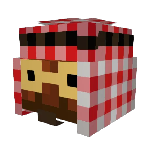 tsm_gerd Minecraft avatar head, 3D render