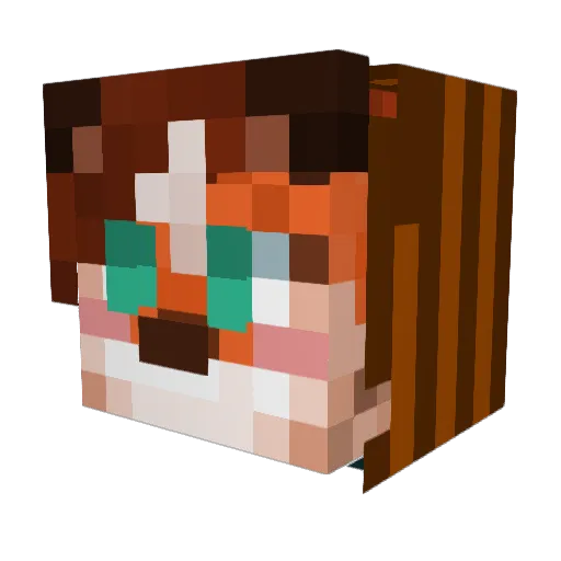 tsparks914 Minecraft avatar head, 3D render