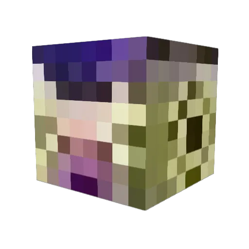 tsphone Minecraft avatar head, 3D render