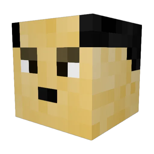 tspsen Minecraft avatar head, 3D render