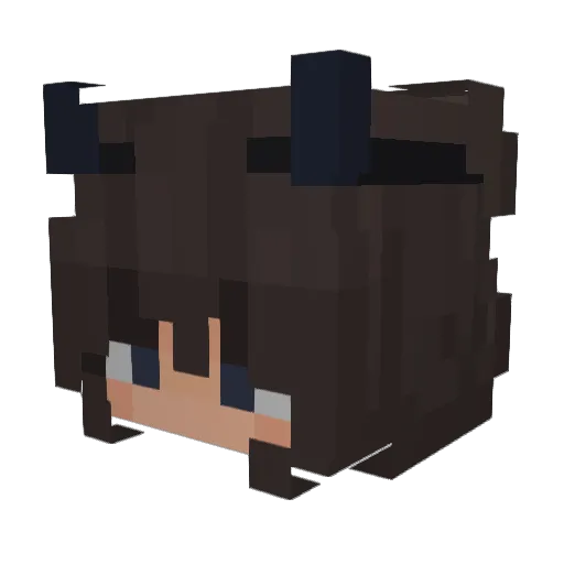 tstdrive Minecraft avatar head, 3D render