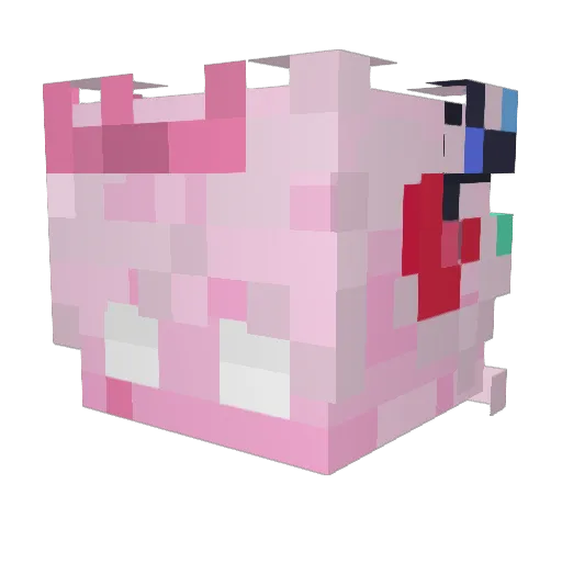 tsuggga Minecraft avatar head, 3D render