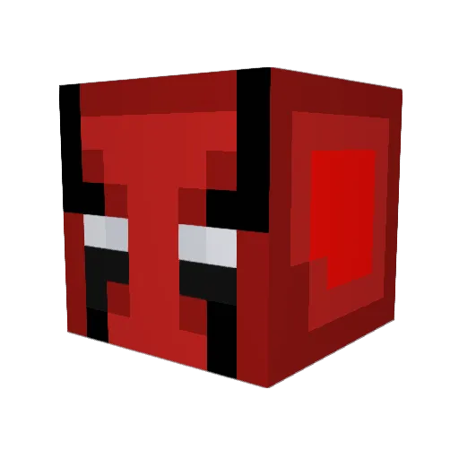 tsukashark Minecraft avatar head, 3D render