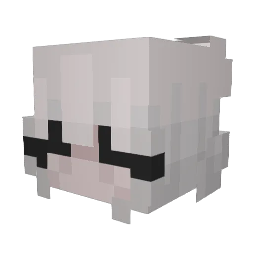 tsuki2406 Minecraft avatar head, 3D render
