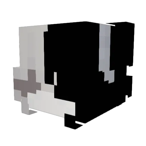 tsuki_W0W Minecraft avatar head, 3D render