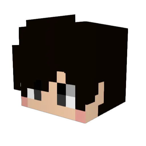 tsukky1997 Minecraft avatar head, 3D render