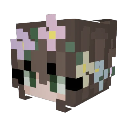 tsumaruki Minecraft avatar head, 3D render